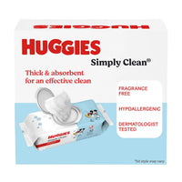 Huggies Simply Clean Baby Wipes, Unscented – 704 Wipes (11 Flip-Top Packs), Sensitive Skin Safe