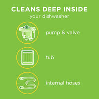 Affresh Dishwasher Cleaner, Helps Power Away Odor Causing Bacteria, Limescale, Mineral Deposits & Grime Inside Pump, Tub & Hoses, 6 Tablets, 6 Month Supply
