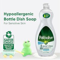 Palmolive Ultra Dishwashing Liquid Dish Soap, Pure + Clear Fragrance Free - 32.5 Fluid Ounce (Packaging may vary)