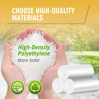 105 Count Small Trash Bags, 4 Gallon Garbage Can Liners - Unscented Wastebasket Trash Bags for Bathroom, Kitchen, Bedroom, Cleaning Supplies (15 Liter)