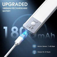 Under Cabinet Lighting,40 LED Rechargeable Battery Operated Motion Sensor Light Indoor - Cart Shape