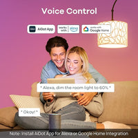 Linkind Smart Light Bulbs, Smart Bulb That Work with Alexa & Google Home, LED Light Bulbs Color Changing, 104 Preset Scene, Music Sync, A19 E26 2.4GHz RGBTW WiFi Bluetooth Light Bulb 60W, 800LM, 4Pack