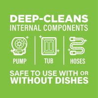 Affresh Dishwasher Cleaner, Helps Power Away Odor Causing Bacteria, Limescale, Mineral Deposits & Grime Inside Pump, Tub & Hoses, 6 Tablets, 6 Month Supply