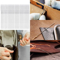 23 PCS Large Eye Sewing Needles, 2.36in Sewing Sharp Needles, Leather Embroidery Thread Needle, Stainless Steel Yarn Knitting Needle with a 3.3in Plastic Bottle