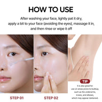 Peel Shot Glow Black Rice Ampoule - Soft Exfoliating Scrub & Blackhead Remover 80ml - Cart Shape
