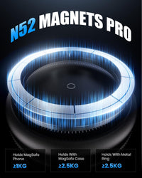 2026 Upgraded 360° Vacuum Magnetic Car Phone Holder for Magsafe [96+LBS Strongest Suction & 2800gf Strongest Magnetic], Adjustable Car Phone Mount for Your Car/Gym/Mirror/Shower for iPhone & Android