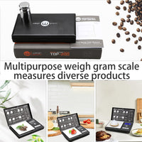 Weigh Gram 200g Digital Pocket Gram Scale 0.01g Accuracy, 200g x 0.01g Mini Digital Grams Scale, Small Food Scale, Jewelry Scale, Ounces Grains Scale With100g Calibration Weight