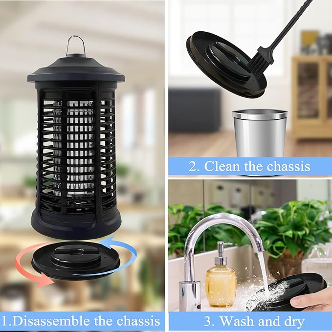 Electric Bug Zapper Indoor/Outdoor, 4200V High Powered Mosquito Zappers Killer, Waterproof Insect Fly Swatter Zapper Mosquito Trap Outdoor, Fly Traps, Insect Killer for Home,Garden,Backyard, Camping - Cart Shape