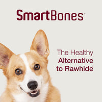 SmartBones Smart Twist Sticks With Peanut Butter 50 Count, Rawhide-Free Chews For Dogs