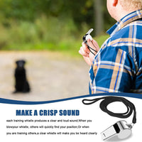 3 Pcs Whistle,Stainless Steel Sports Whistle with Lanyard for Coaches Referees Emergency Outdoor Sports