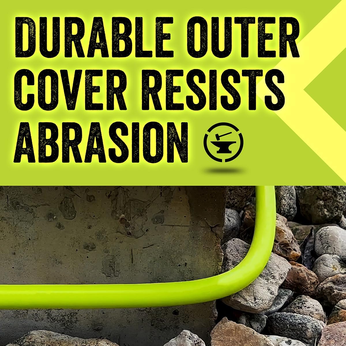 Flexzilla Garden Hose 5/8 in. x 50 ft, Heavy Duty, Lightweight, Durable, ZillaGreen - HFZG550YW-E - Cart Shape