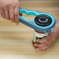 Otstar Jar Opener Bottle Opener and Ring Pull Can Opener for Weak Hands Arthritis Hands, Elderly