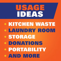 Hefty Strong 13 Gallon Trash Bags, Tall Kitchen Bags, UnscentedLarge Bags with Drawstrings, Durable Closure, Resists Leaks, Punctures, and Tears, White, Unscented, 90 Bags