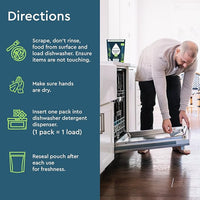 Puracy Dishwasher Pods, Natural Dishwasher Detergent, Free & Clear Dish tabs - Enzyme-Powered, Spot & Residue Free - TikTok Trend Items, Must Haves from TikTok Made Me Buy It (Free & Clear, 50 Count)