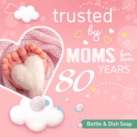 DREFT Bottle and Dish Soap | Made to Clean Baby Bottles, Sippy Cups, Pacifiers, Breast Pumps, & More | Gently Removes Milk Film & Odors | Plant Based, Fragrance Free Dish Soap | 18 Fl Oz (Pack of 3)