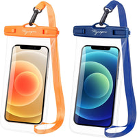 Waterproof Phone Pouch Bag - 7.5in Water Proof Cell Phone Case for Beach Travel, IPX8 Dry Bag with Lanyard for iPhone 16 15 14 Pro Max Galaxy S25+ S24+, Cruise Ship Essentials 2025