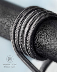 Anker 6 ft Premium Double-Braided Nylon Lightning Cable, Apple MFi Certified for iPhone Chargers, iPhone X/8/8 Plus/7/7 Plus/6/6 Plus/5s, iPad, iPad mini, and More (Black)