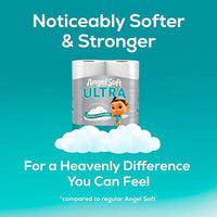 Angel Soft Ultra Toilet Paper, 6 Mega Rolls = 24 Regular Rolls, 2 Ply Toilet Tissue
