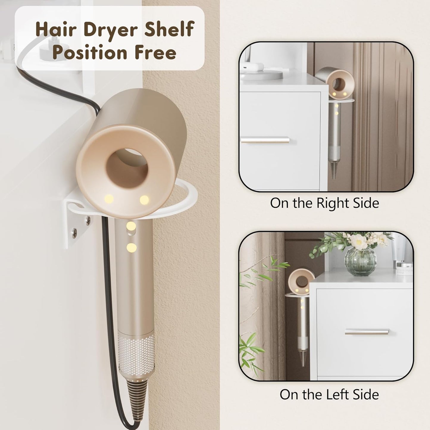 YESHOMY Vanity Desk with Mirror, Power Outlet and 10 Lights, Makeup Table with 7 Drawers, 3 Color Modes Available for Bedroom, White