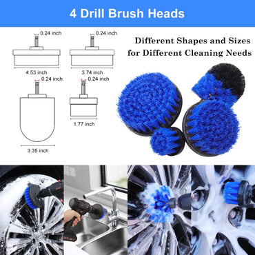 26Pcs Car Detailing Brush Set, Car Detailing Kit, Car Detailing Brushes, Car Cleaning Kit, Car Windshield Cleaning Tool, Professional Car Care kit - Car Wash Brush kit for Interior Exterior Wheels