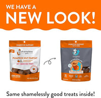 Shameless Pets Soft-Baked Pumpkin Nut Partay Dog Treats - Natural & Healthy Dog Chews for Digestive Support with Fiber - Baked & Made in USA, Grain, Corn & Soy Free - 3-Pack - Cart Shape