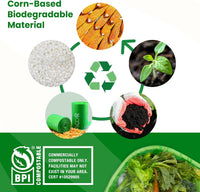 3 Gallon Compostable Trash Bags, 100 Bags Compost Bags for Countertop Bin, BPI Certified and Meet The ASTM D6400 Standard