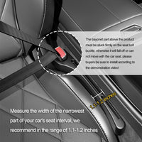 2PCS Car Seat Gap Filler Organizer with Phone Holder,[Upgrade Version] Car Seat Gap Organizer for Prevent Falling,Essential Car Accessories Car Side Seat Gap Filler (Black)