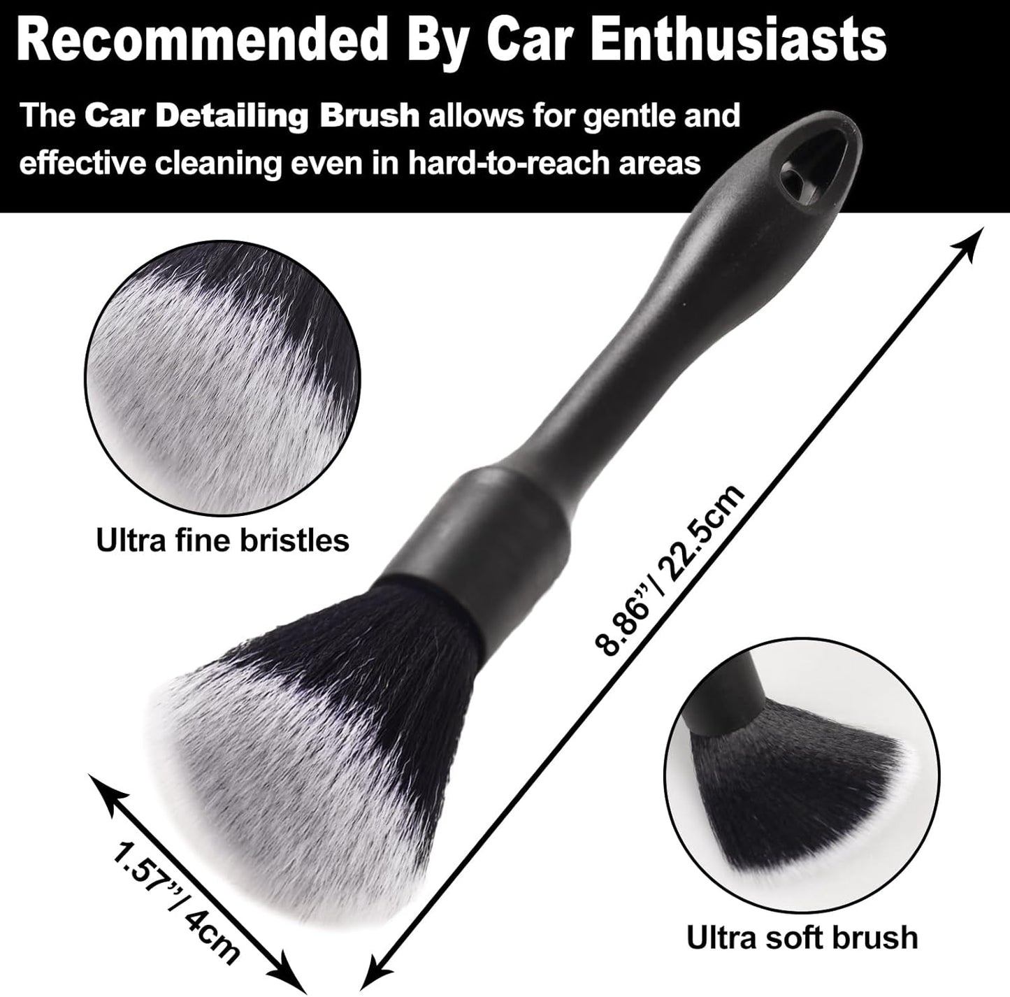 7Pcs Car Wheel Brush kit, Tire Brush, Wheel Cleaner Brush, Soft-bristled Rim Cleaner Brush, Tire Shine Applicator Pad, Car Detailing Brushes, Wheel Brushes for Cleaning Wheels,Tires