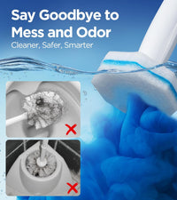 64 Count Toilet Wand Refills for Clorox Toilet Wand, 5X Cleaning Power Toilet Bowl Cleaners with Exclusive Formula, High-Density Disposable Toilet Brush Scrubber - No Falling Apart, Fresh Fragrance