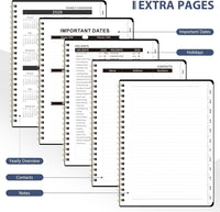 2026 Planner, Weekly and Monthly Calendar Academic Planner, Jan 2026 - Dec 2026, Planning Agenda Book for Desk Accessories and School Supplies - A5 (6.3'' x 8.5'')