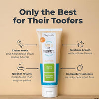 Oxyfresh Premium Dog & Cat Dental Gel Toothpaste - Best Teeth Cleaning Gel Helps Fight Plaque, Tartar and Freshen Bad Dog & Cat Breath - Best Pet Dental Care Toothpaste - 4oz - Cart Shape