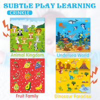 Aiduy Baby Toys 6 to 12 Months - Baby Tissue Box Toys Montessori Toys for Babies 6-12 Months Soft Crinkle Infant Sensory Toys for 1 Year Old Early Learning Toys Baby Boys Girls Gifts