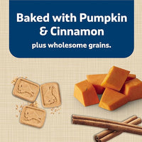 Blue Buffalo Health Bars Crunchy Dog Biscuits, Oven-Baked With Natural Ingredients, Pumpkin & Cinnamon, 16-oz Bag