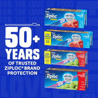 Ziploc Quart Food Storage Freezer Slider Bags, Power Shield Technology for More Durability, 34 count, 4 Pack, 136 Total (Packaging May Vary)