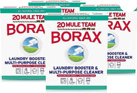 20 Mule Team All Natural Borax Detergent Booster & Multi-Purpose Household Cleaner, 65 Ounce, 4 Count