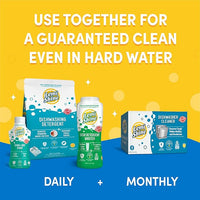 Lemi Shine Dish Detergent Booster, Hard Water Stain Remover, Multi-Use Citric Acid Cleaner 24 oz, Pack of 2