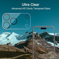 Ailun 3 Pack Camera Lens Protector for iPhone 17 Pro Max,Tempered Glass,9H Hardness,Ultra HD,Anti-Scratch,Case Friendly,Does not Affect Night Shots[Not for iPhone 17/17 Pro/iPhone Air]