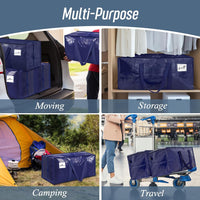 Fygrip 6-Pack Extra Heavy-Duty Large Moving Bags – Waterproof Storage Totes with Reinforced Zippers & Handles