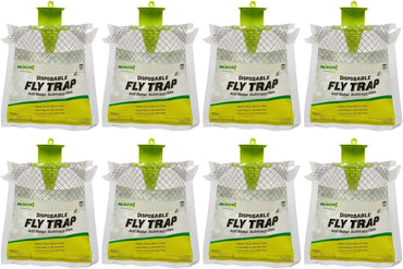 RESCUE! Outdoor Disposable Hanging Fly Trap - 8 Traps