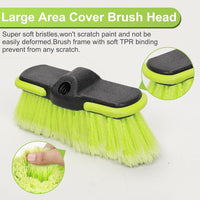 65”165cm Car Wash Brush Long Handle Soft Bristle Scrub Cleaning Mop with 4 Hand-held Places Extendable Washing Brushes Broom Kit for RV Boat Truck SUV Caravan Solar Panel House Siding,Sweep Snow