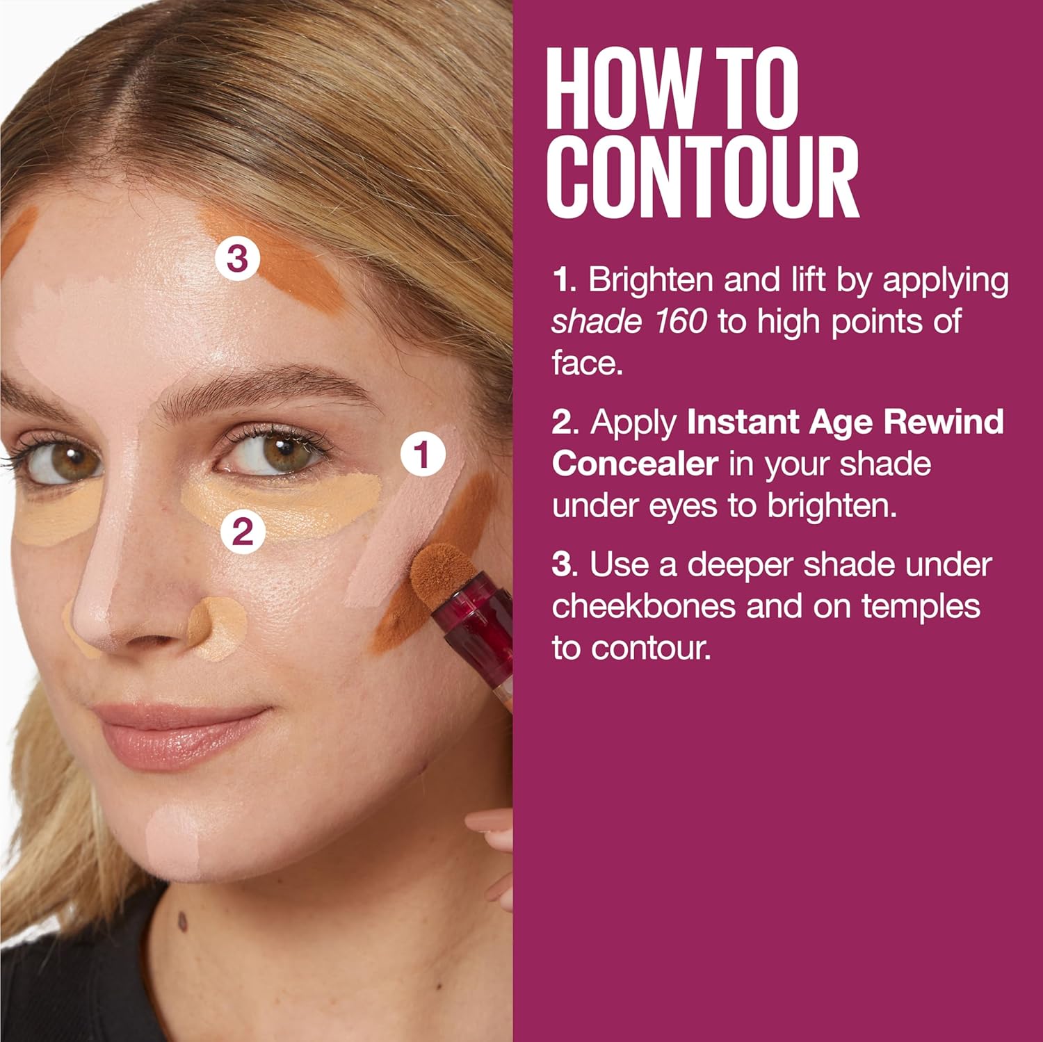 Maybelline Instant Age Rewind Eraser Dark Circles Treatment Multi-Use Concealer, 120, 1 Count (Packaging May Vary) - Cart Shape