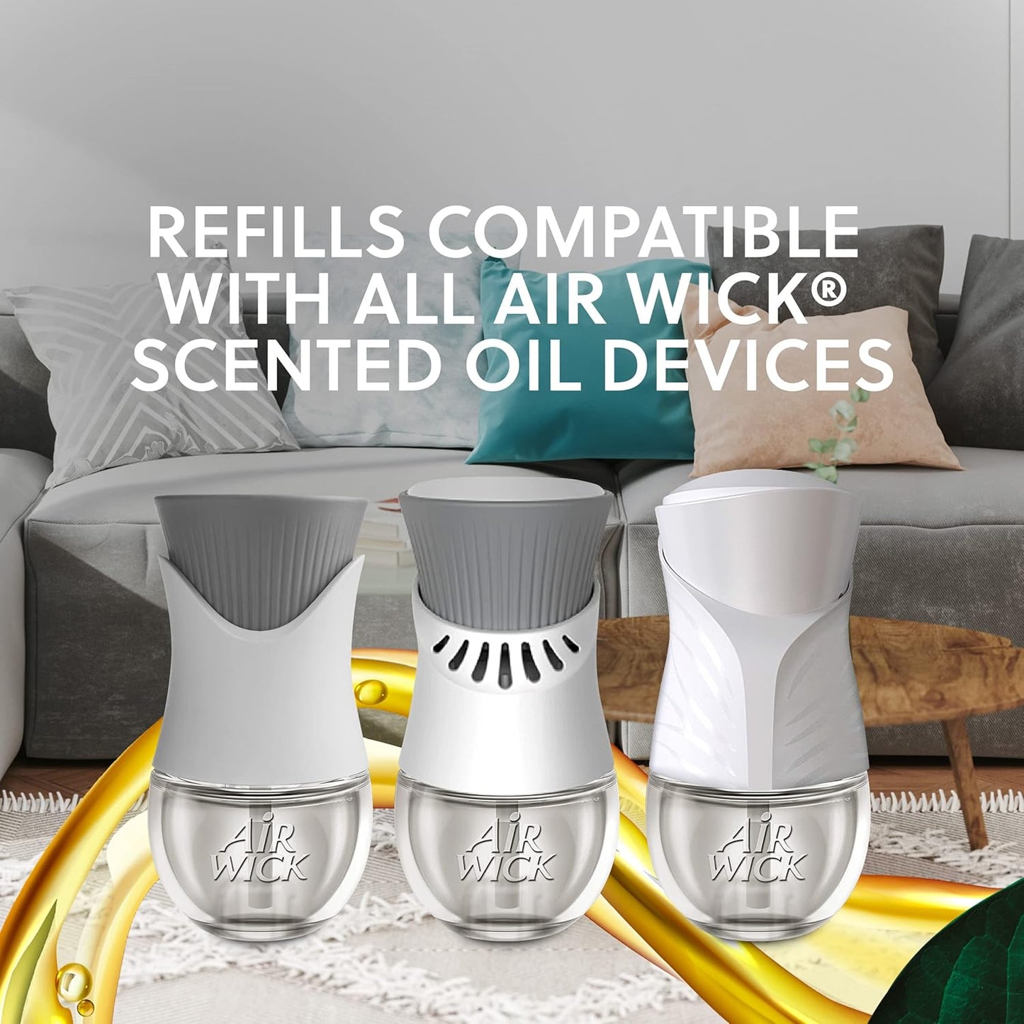 Air Wick plug in Scented Oil Warmer, White, 1 Count, Essential Oils, Air Freshener