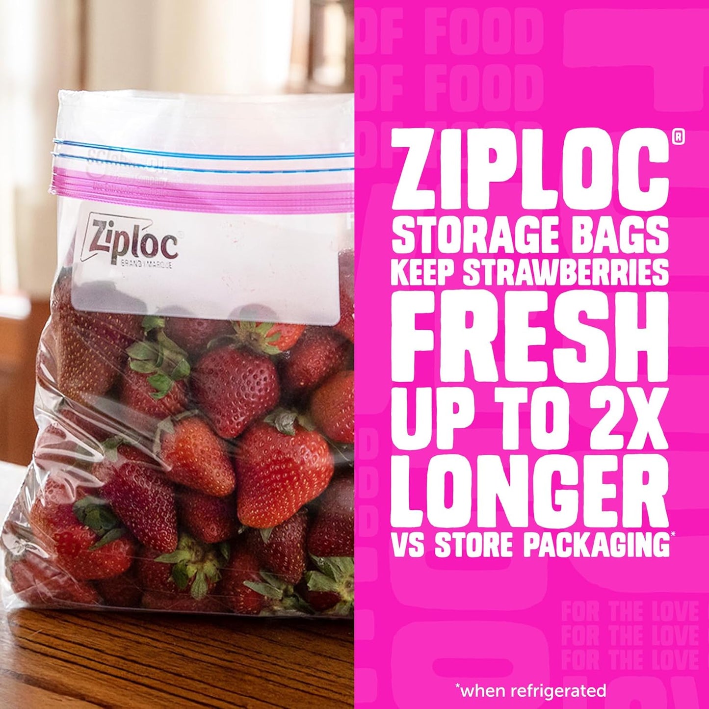 Ziploc Gallon Food Storage Slider Bags, Power Shield Technology for More Durability, 104 Bags Total