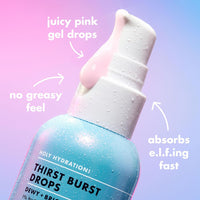 e.l.f. SKIN Holy Hydration! Thirst Burst Drops with Hyaluronic Acid, Vegan Serum - Cart Shape