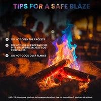 Magical Flames Fire Color Changing Packets Fire Pit (25 Pack), Fire Color Packets for Camping Essentials, Campfire, Bonfire & Fireplaces, Campfire Accessories