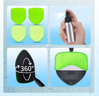 XINDELL Extendable Windshield Cleaner for Car, Long Handle Car Interior Glass Cleaning Tool with Pivot Head – Reusable Microfiber Pads, Streak-Free Auto Detailing Kit for SUV Truck