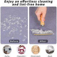 Portable Lint Remover - Carpet Scraper, Lint Cleaner, Pet Hair Remover, Clothes Fuzz Shaver, Reusable Double Sided Lint Remover Easy to Removing Lint Pet Hair Dust in Clothes and Furniture 1 Pack