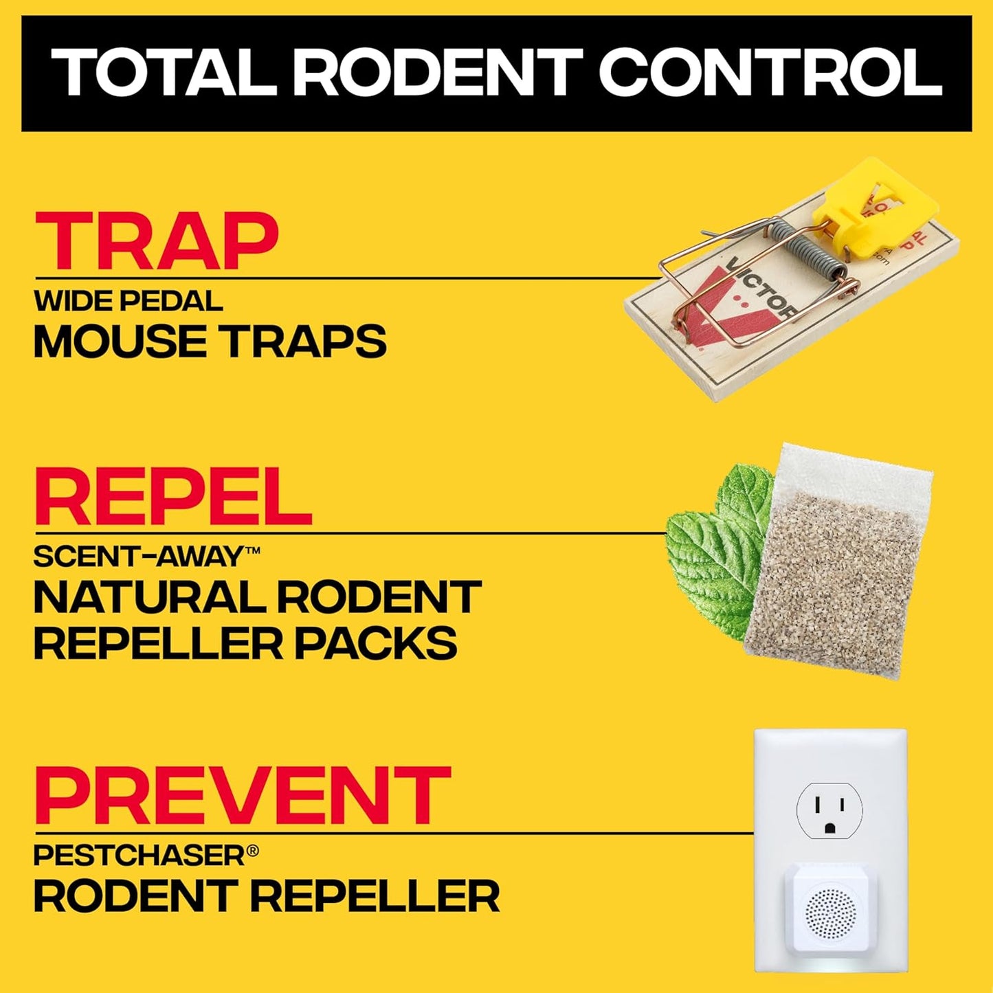 Victor Mouse Traps M035-12, Plastic Pedal, Sustainably Sourced FSC Wood, Wooden Mouse Traps, 12 Pack