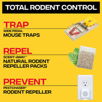 Victor Mouse Traps M035-12, Plastic Pedal, Sustainably Sourced FSC Wood, Wooden Mouse Traps, 12 Pack