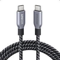 Anker Prime USB C to USB C Cable, 240W Fast Charging Cord, Upcycled-Braided Nylon with 100-Year Bend Durability for iPhone 17 Series, MacBook, Galaxy S24(6 FT)